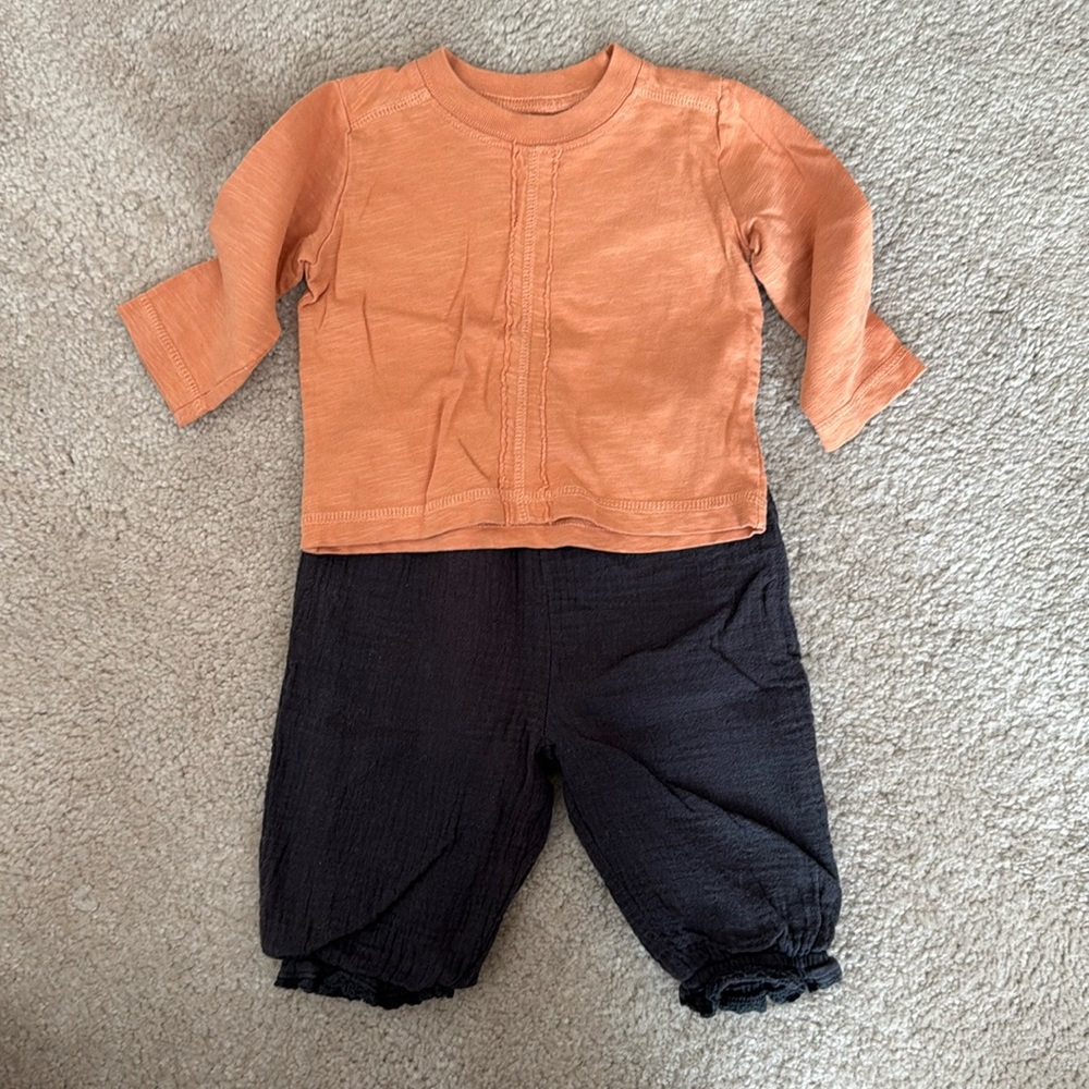 Oliver & Rain Set - pants and long sleeve shirt, 6 months